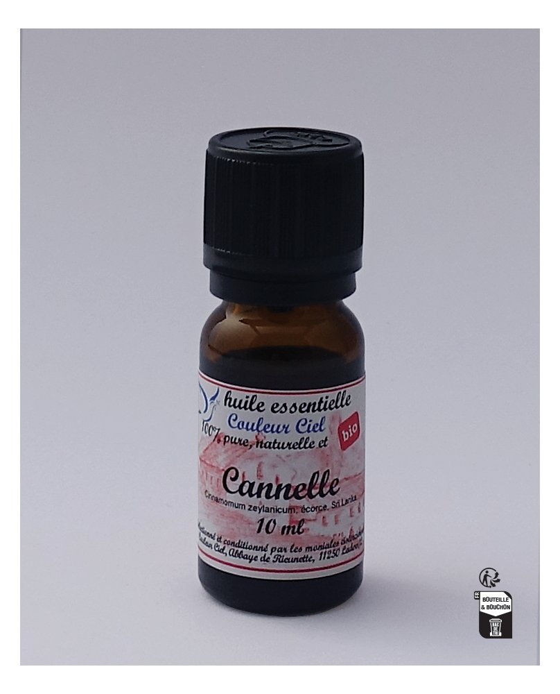 Huile essentielle «label ONCT»<br>CANNELLE DE CEYLAN 10 ml